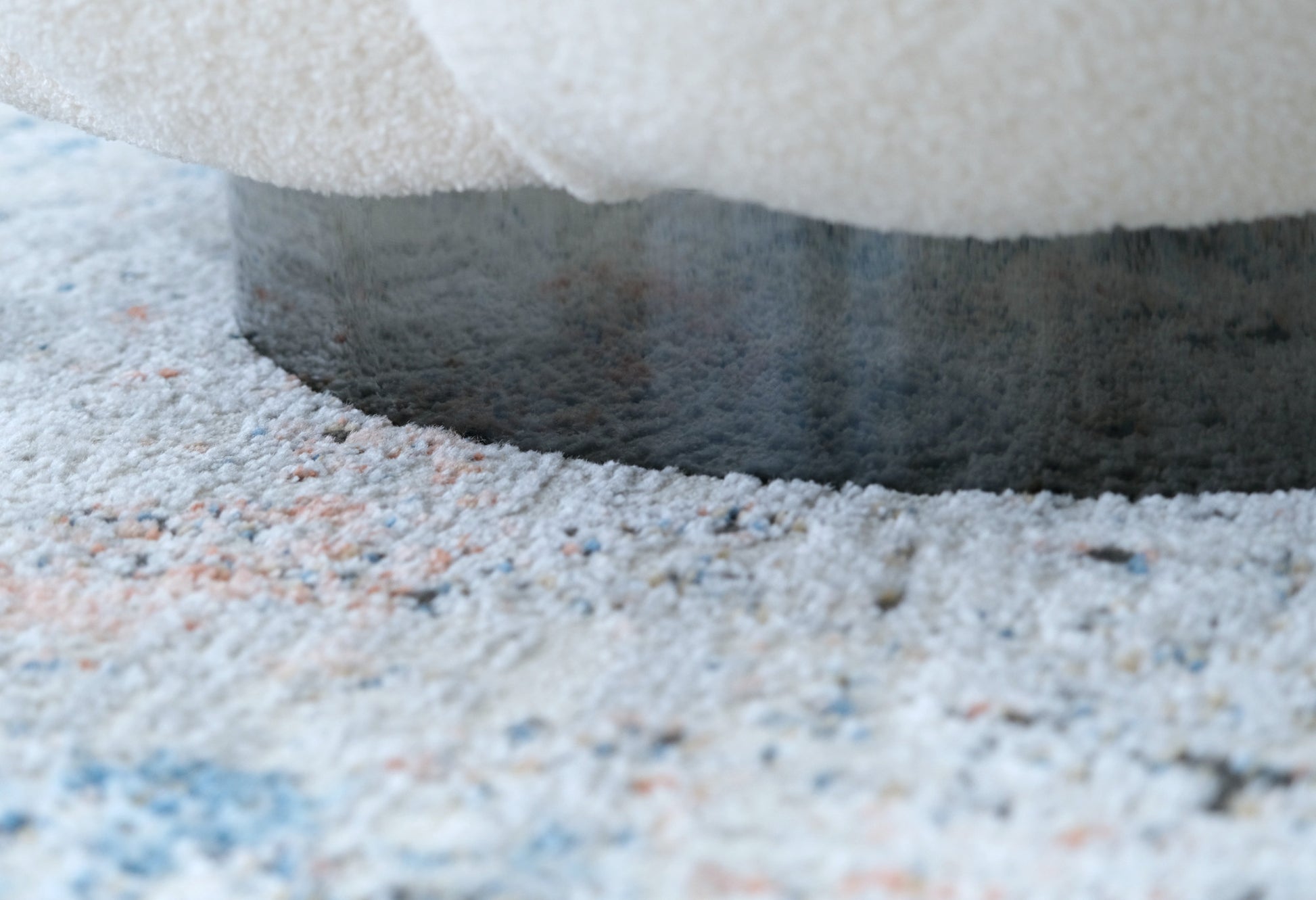 Lillie White Pumpkin Swivel Accent Chair White Foam Solid Wood