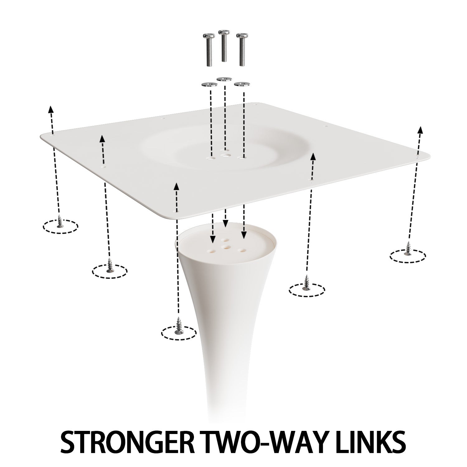 White Round Dining Table, 31.5" Tulip Table Kitchen Dining Table 2 4 People With Mdf Table Top & Pedestal Base, Mid Century End Table Leisure Coffee Table Office Living Room Table White Mdf