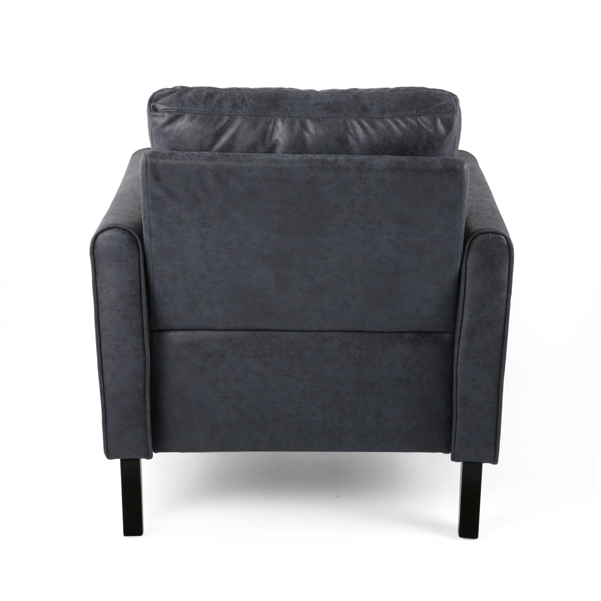 Chair Navy Blue Microfiber 1 Seat