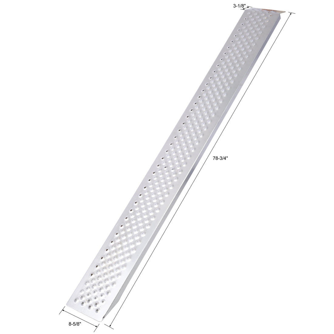 Aluminum Ramps,78"Lx8.5"W Lightweight Loading Ramps,880Lbs Pr Capacity,Atv Ramps For Pickup Trucks,Lawn Mower,Portable Ramp For Motorcycle, Truck, Dirt Bike,Quad,Snow Blower,Golf Cart,2Pcs Silver Aluminium