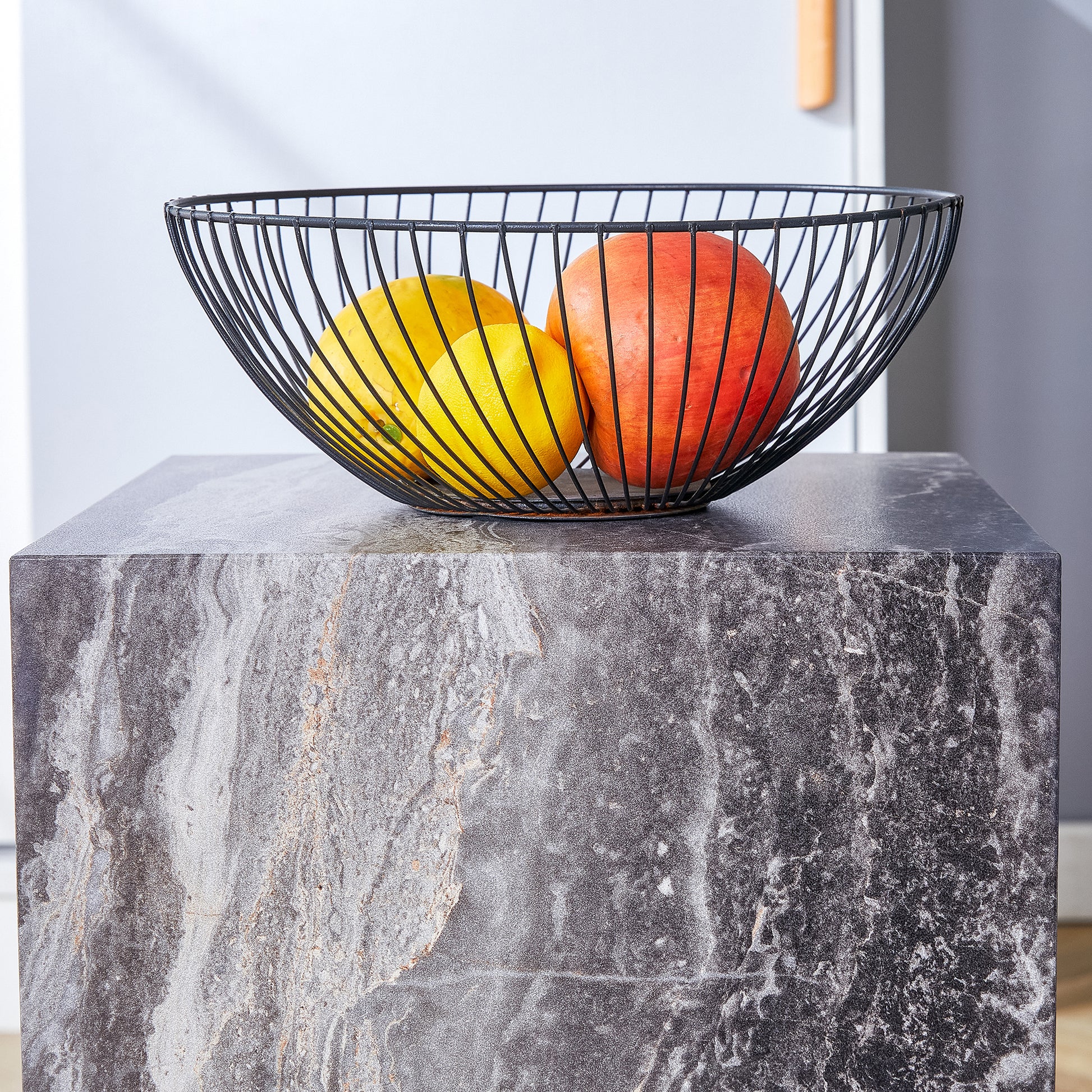 Elevate Your Living Space With This Modern Mdf Coffee Table, Which Showcases Gray Textured Patterns. It Is Characterized By Stylish Design. Grey Mdf