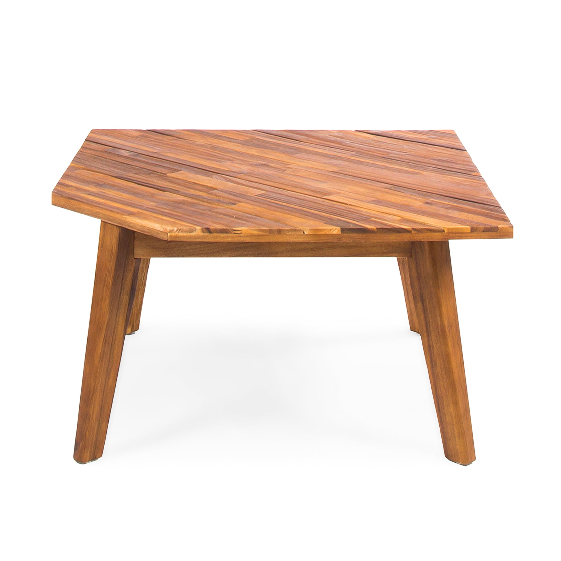 Hillcrest Sofa Coner Table, White White Acacia Wood