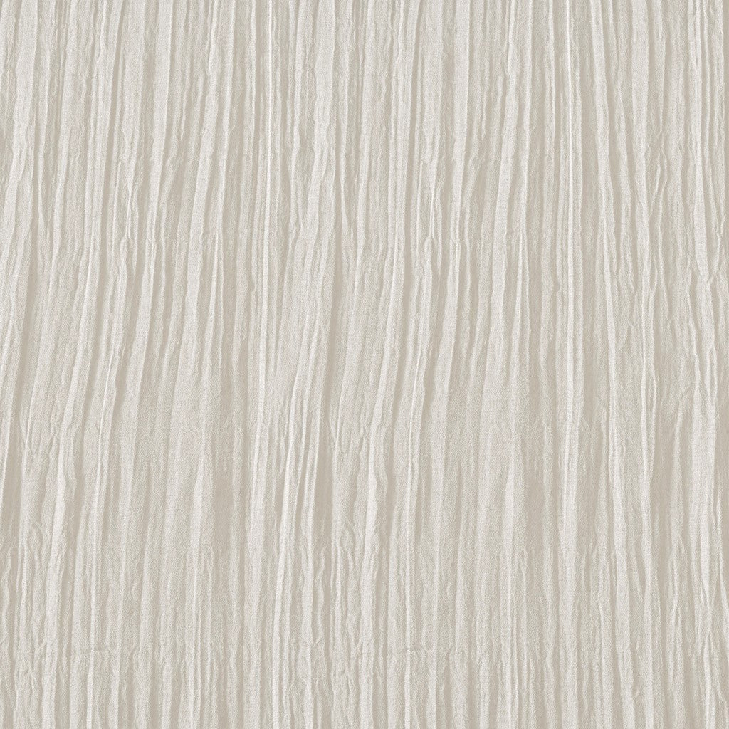 Solid Crushed Curtain Panel Pair 2 Pcs Window Panels White Polyester