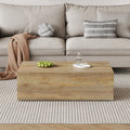 Elevate Your Living Space With This Modern Mdf Coffee Table That Showcases Smooth, Light Wood Color Texture Patterns. It Is Characterized By Stylish Design.39.3*23.6*12 Wood Mdf