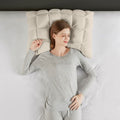 Overfilled Pillow Protector Single Piece King Size Beige Polyester