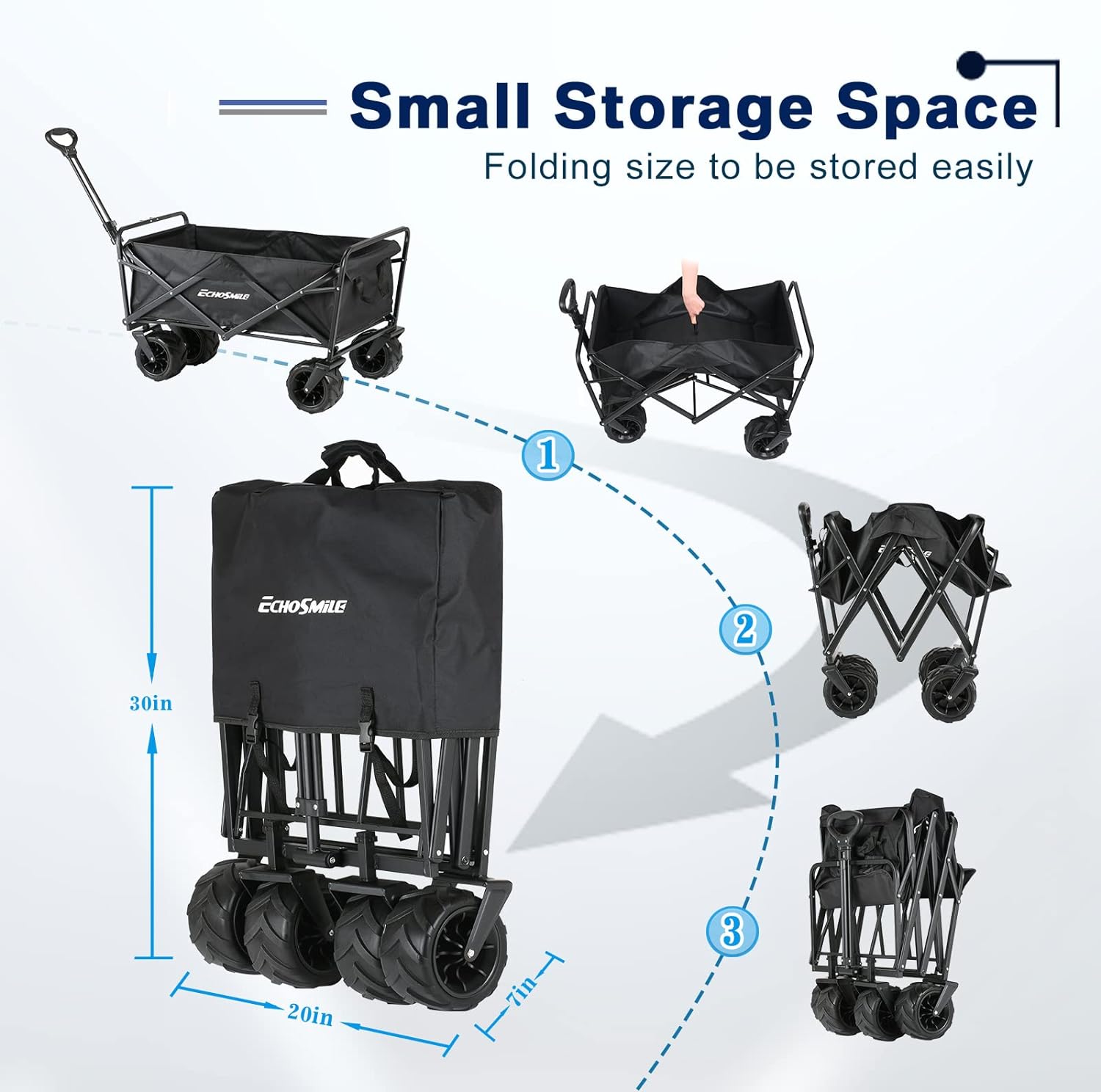 Black Folding Campers Black Metal