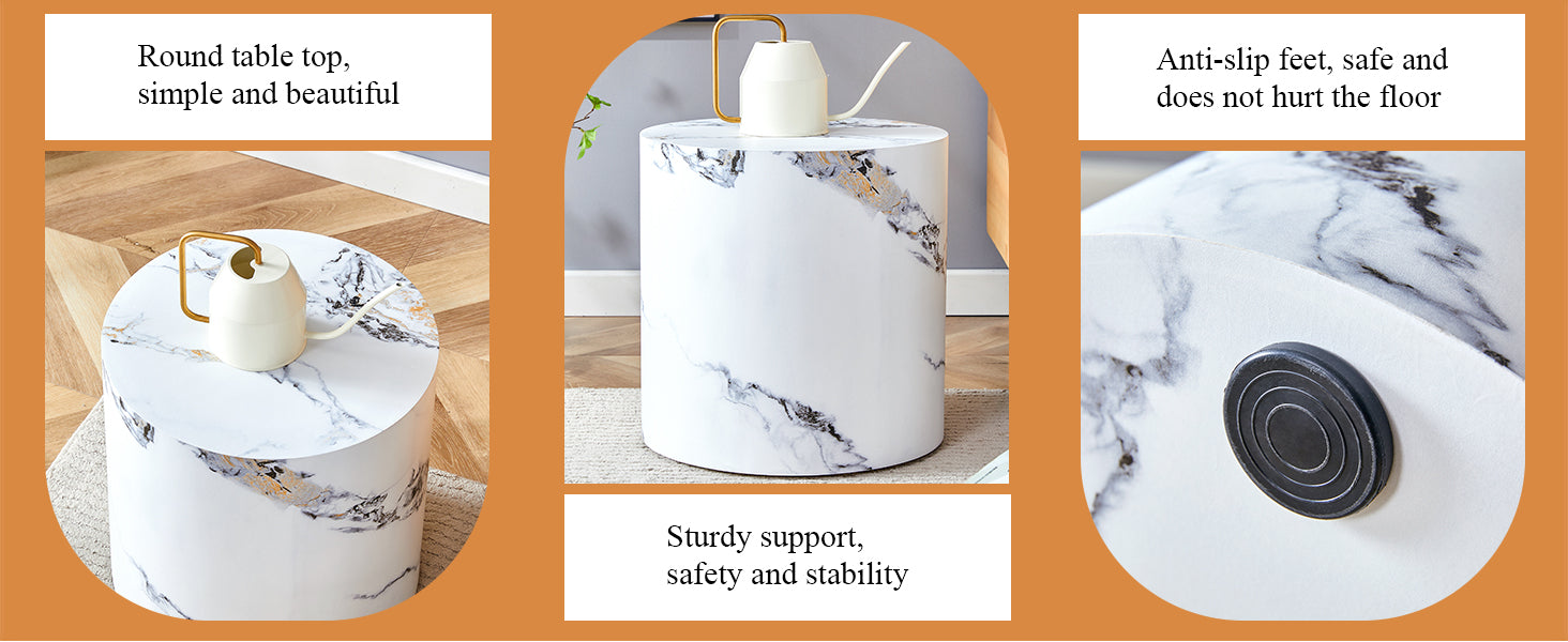 The Cylindrical Table With Its Patterned Design Can Be Easily Integrated Into A Variety Of Interior Styles, From Coffee Tables To Small Dining Tables, Workbenches Or Makeshift Writing Desks. White Mdf