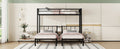 Twin Over Twin & Twin Bunk Beds For 3, Twin Xl Over Twin & Twin Bunk Bed Metal Triple Bunk Bed, Black Twin Xl Black Metal