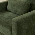 Modern Accent Chair, Chenille Upholstery Armchair Modern Style, Solid Wood Frame Ideal For Living Room, Bedroom, Office Green Wood Foam Chenille 1 Seat