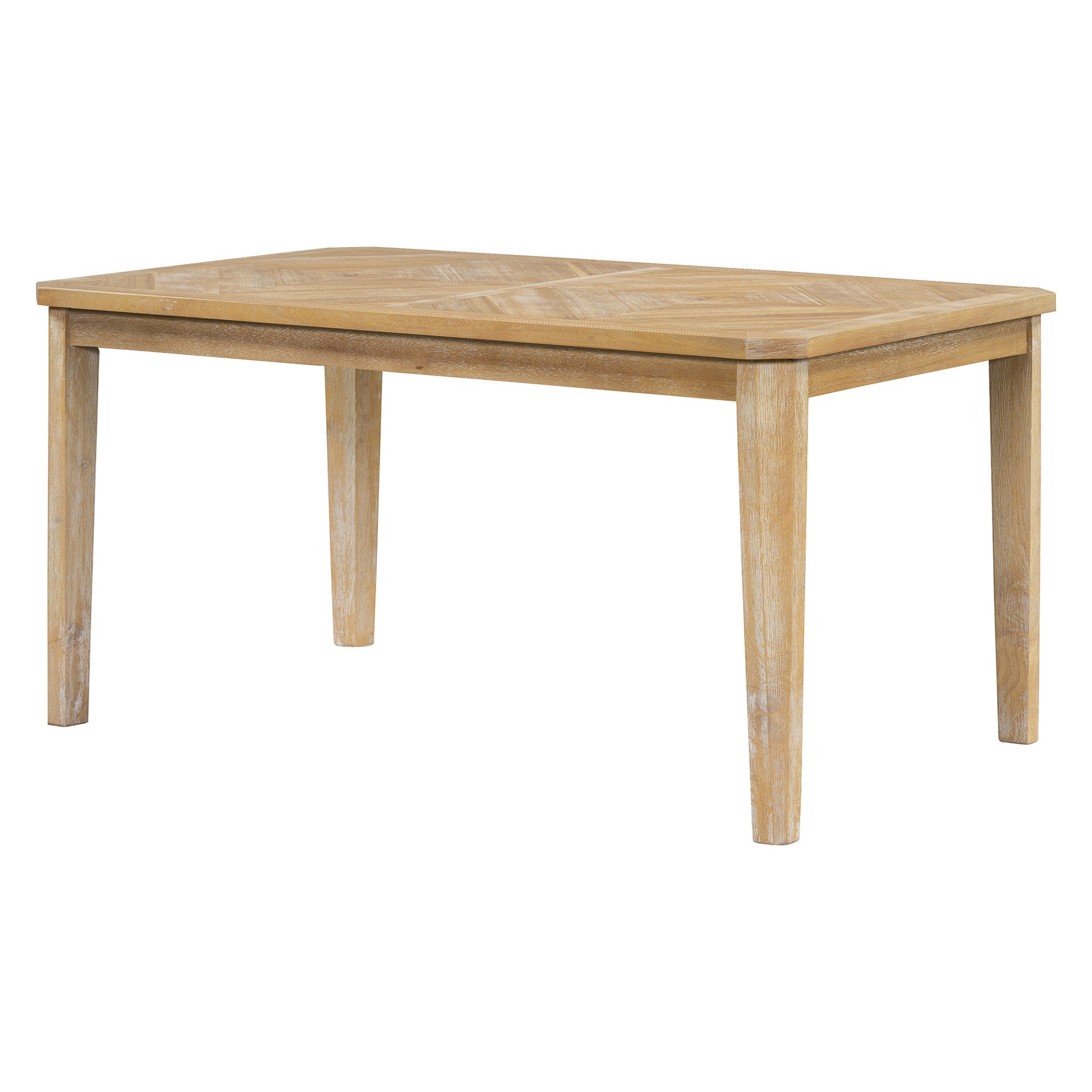 7 Piece Farmhouse Dining Set Classic Rustic Table And 6 High Back Design Chairs For Dining Room, Kitchen Natural Wood Wash Natural Wood Wash Solid Wood Mdf