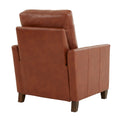 Pablo Caramel Faux Leather Modern Recliner Caramel Foam Faux Leather