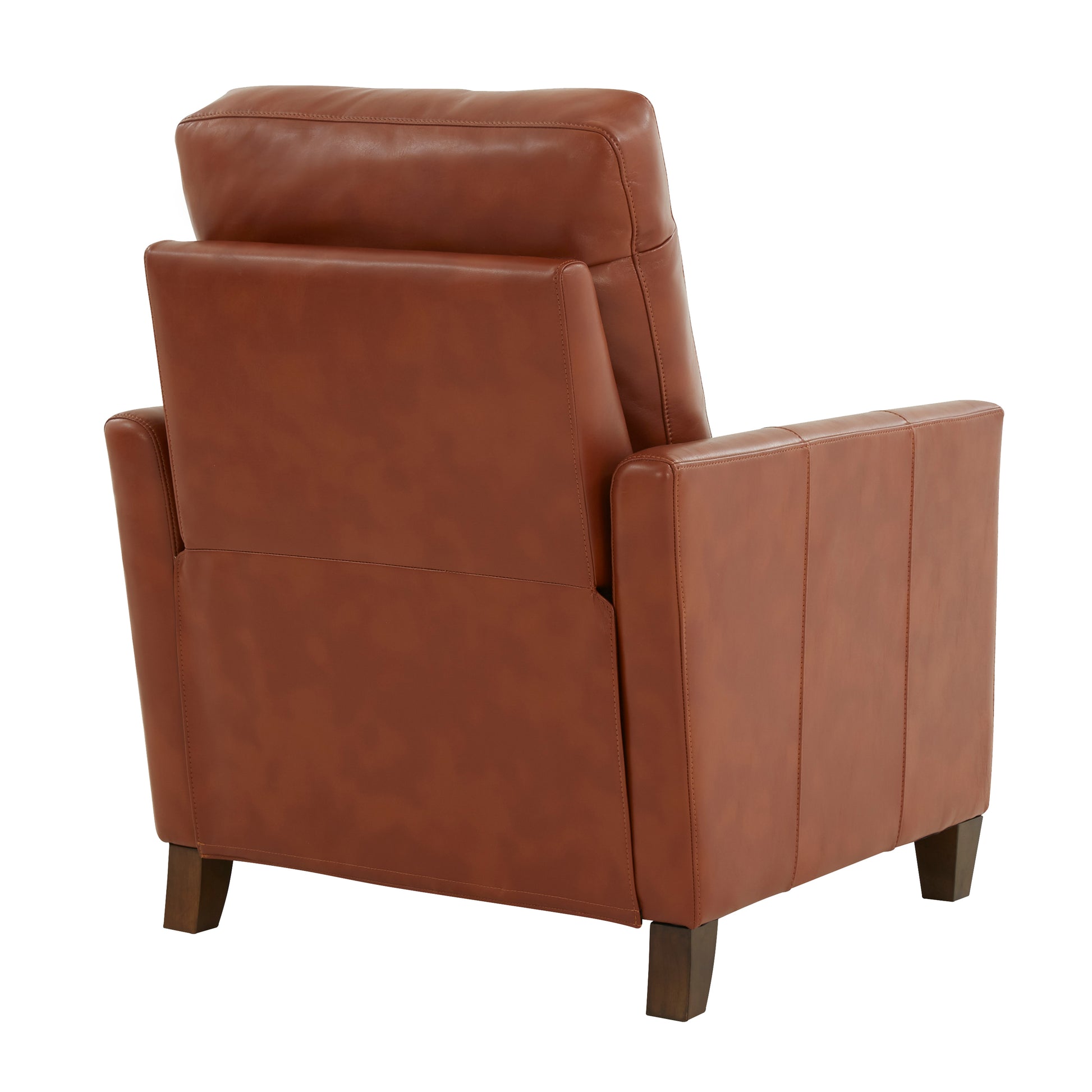 Pablo Caramel Faux Leather Modern Recliner Caramel Foam Faux Leather