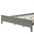 Modern Gray Solid Wood Queen Platform Bed Old Sku:Wf283525Aae Queen Gray Solid Wood