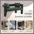 Coolmore Modern Chenille Loveseat Sofacomfy Upholstered 2 Seater Sofa, Small Loveseat Accent Couch For Living Bedroom Leisure Areas Emerald Emerald Primary Living Space Soft Foam Chenille