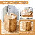 Modern Mdf Coffee Table, With Complex Texture Patterns, Style And Texture Coffee Table To Redefine Your Interior Decoration And Enhance Your Living Space, Stylish And Durable Design Wood Mdf