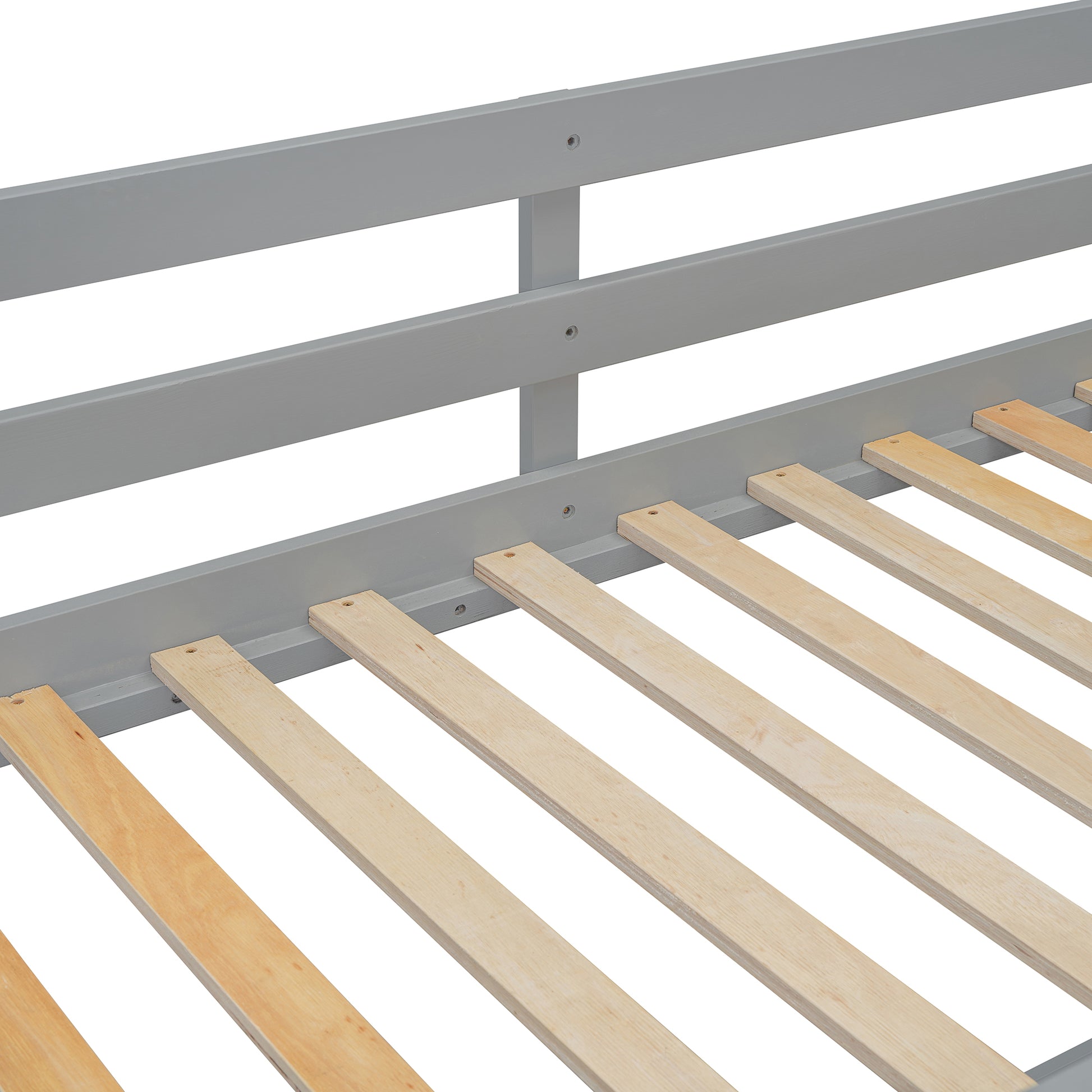 Twin Over Twin Bunk Bed With 4 Drawers And 3 Shelves Gray Twin Gray Solid Wood