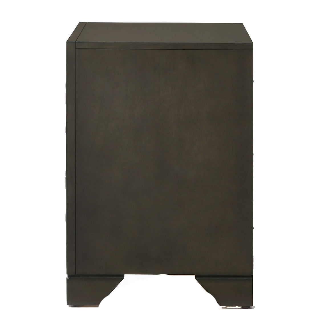 Antique Grey Nightstand With 2 Drawer Grey 2 Drawers Bedroom Rectangle Rubberwood Drawers Wood
