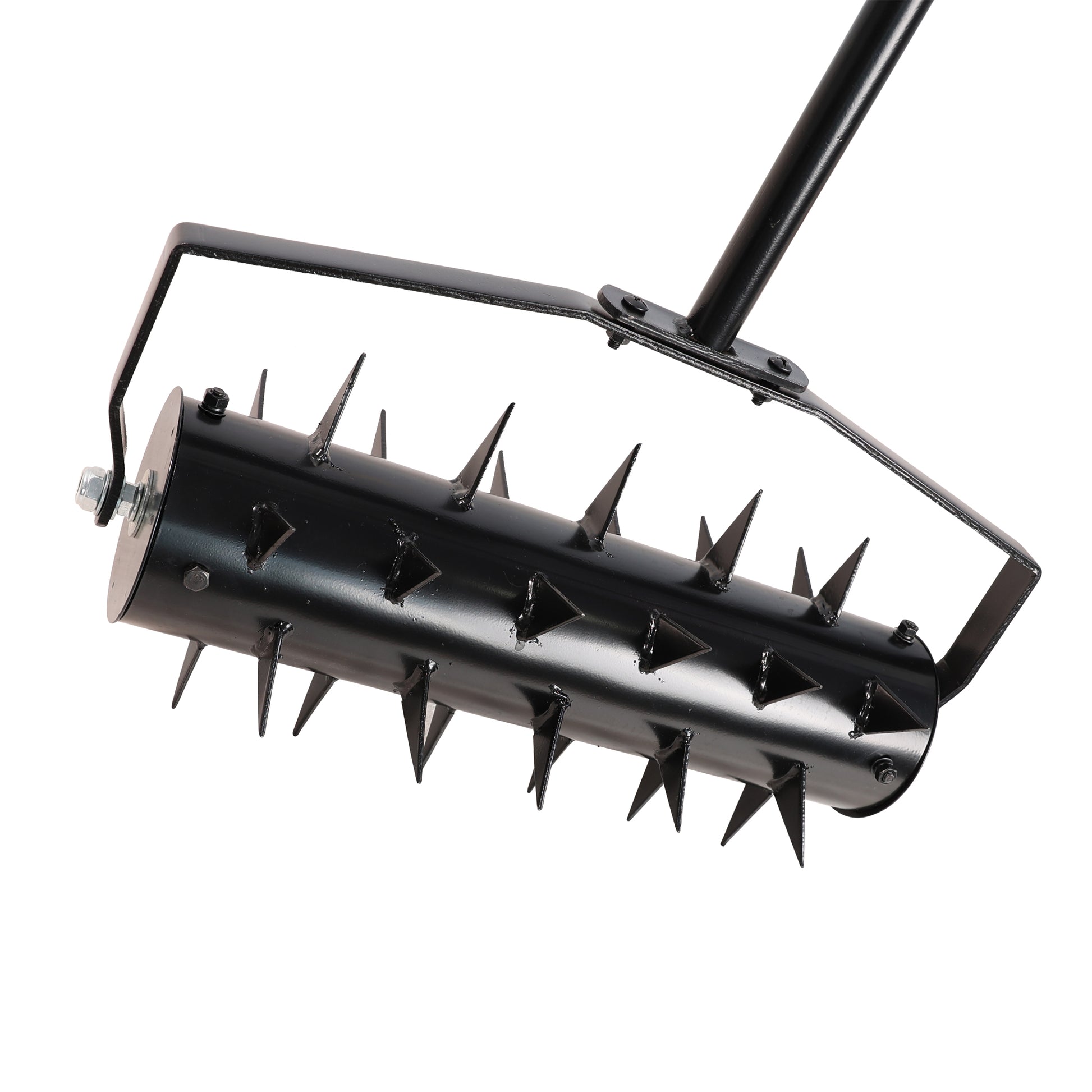 Lawn Aerators, Gardens, Yards, Loose Soil In Farmland,Gardening Lawn Aerator Tool, Upgraded Heavy Duty Aerator Lawn Soil Penetrator Spikes, For Garden Grass Patio Yard. Black Iron