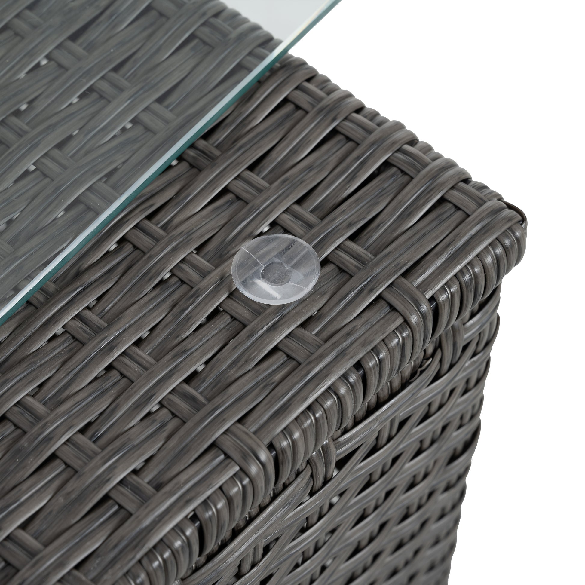 Patio Furniture, Outdoor Furniture, Seasonal Pe Wicker Furniture,7 Pcs Set Wicker Furniture With Lounger Sofa Yes Dark Gray Seats 6 Pe Rattan Iron Waterproof Fabric