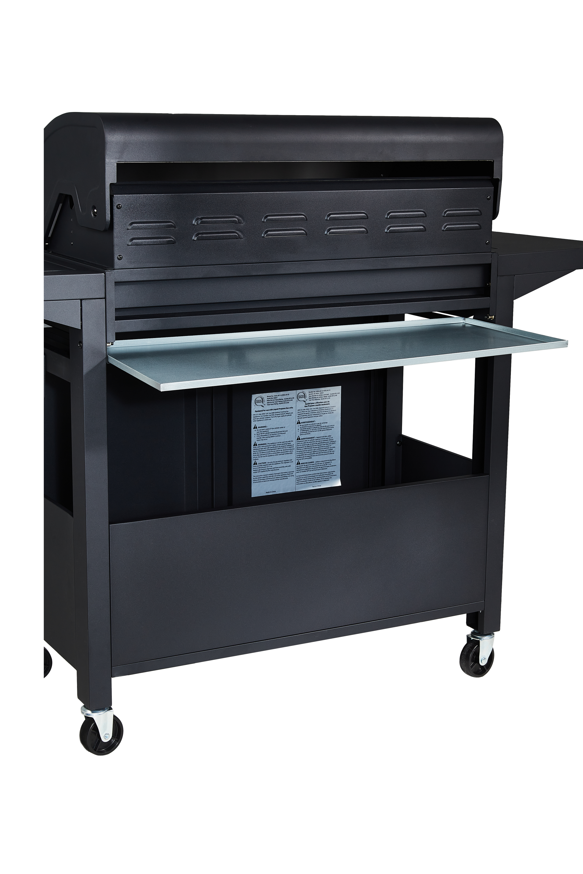 Propane Grill 4 Burner Barbecue Grill Stainless Steel Gas Grill Black Silver Garden & Outdoor Stainless Steel