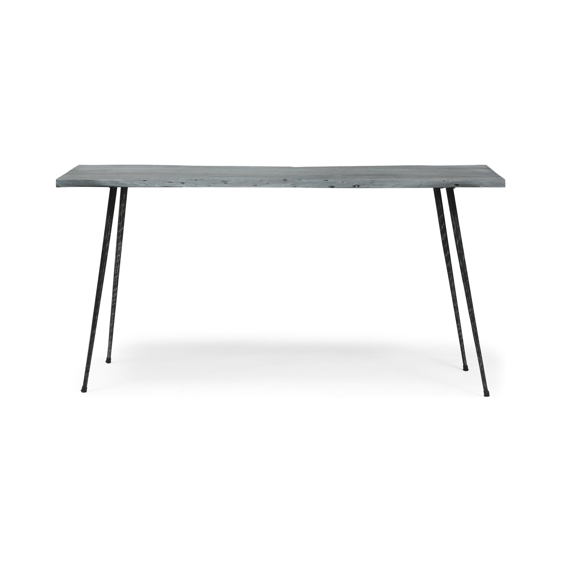 Console Table Grey Wood