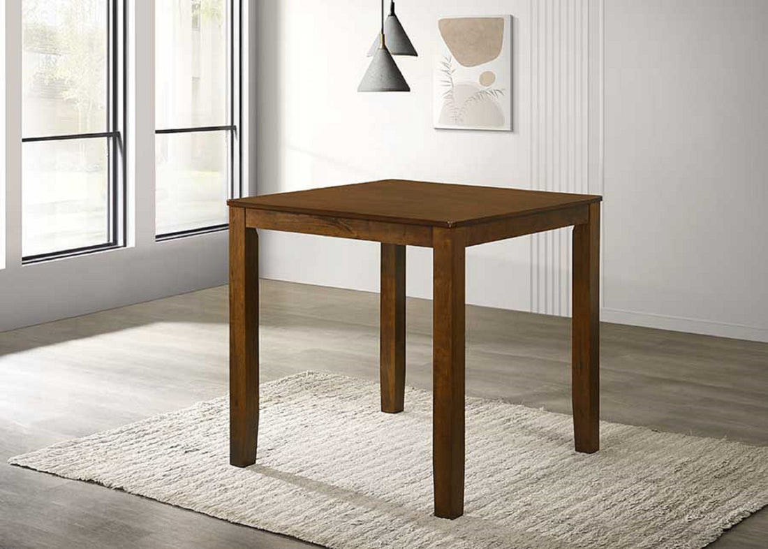Beautiful Cherry Color Counter Height 1Pc Dining Pub Height Square Table Dining Room Wooden Furniture Cherry Seats 4 Espresso Dining Room Traditional Rectangular Square Wood