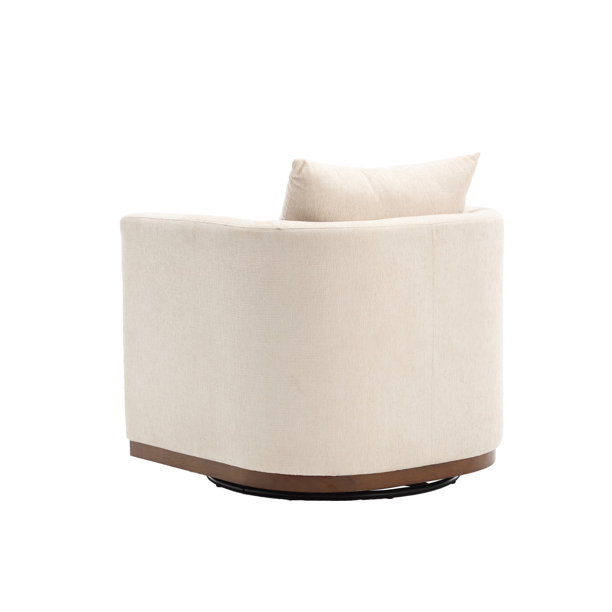 Coolmore Swivel Barrel Chair, Comfy Round Accent Sofa Chair For Living Room, 360 Degree Swivel Barrel Club Chair, Leisure Arm Chair For Nursery, Hotel, Bedroom, Office, Lounge Beige Chenille Beige Primary Living Space Foam Chenille