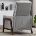 Wood Framed Upholstered Recliner Chair Adjustable Home Theater Seating With Thick Seat Cushion And Backrest Modern Living Room Recliners, Gray Old Sku:Pp289527Aae Gray Linen
