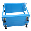 Tool Cart On Wheels, Heavy Duty Steel Utility Cart W Lockable Wheels, 400 Lbs Capacity Industrial Service Cart For Garage, Warehouse, Workshop Two Layer Bright Blue Blue Abs Steel Q235