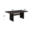 Jaramillo Dining Table, Black Finish Dn02695 Black Wood