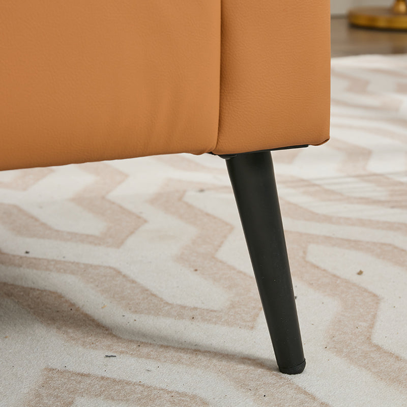 Ts Cat Paw Leather Upholstered Sofa Brown Leather 1 Seat