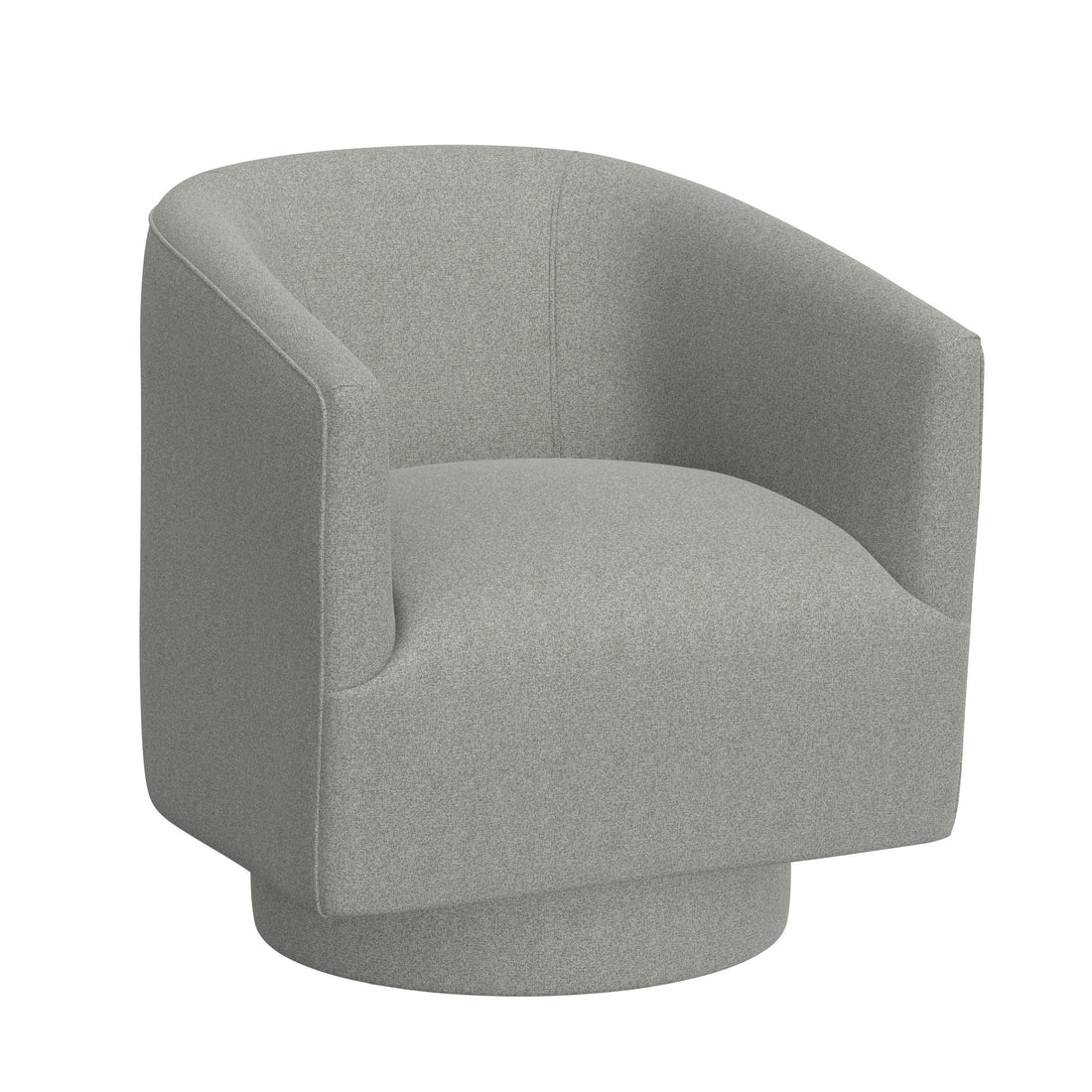 Bralin Gray Swivel Accent Chair Gray Foam Engineered Wood
