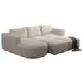104.32*70.86 Modular Sectional Sofa Sleeper Couch, Sectional Sofa With Chaise And Ottoman, Convertible U Shaped Modular Sofa Set. Compressed Sponge, White. Combo A B C D White Primary Living Space Soft Minimalist,Modern Foam Spring 5 Seat