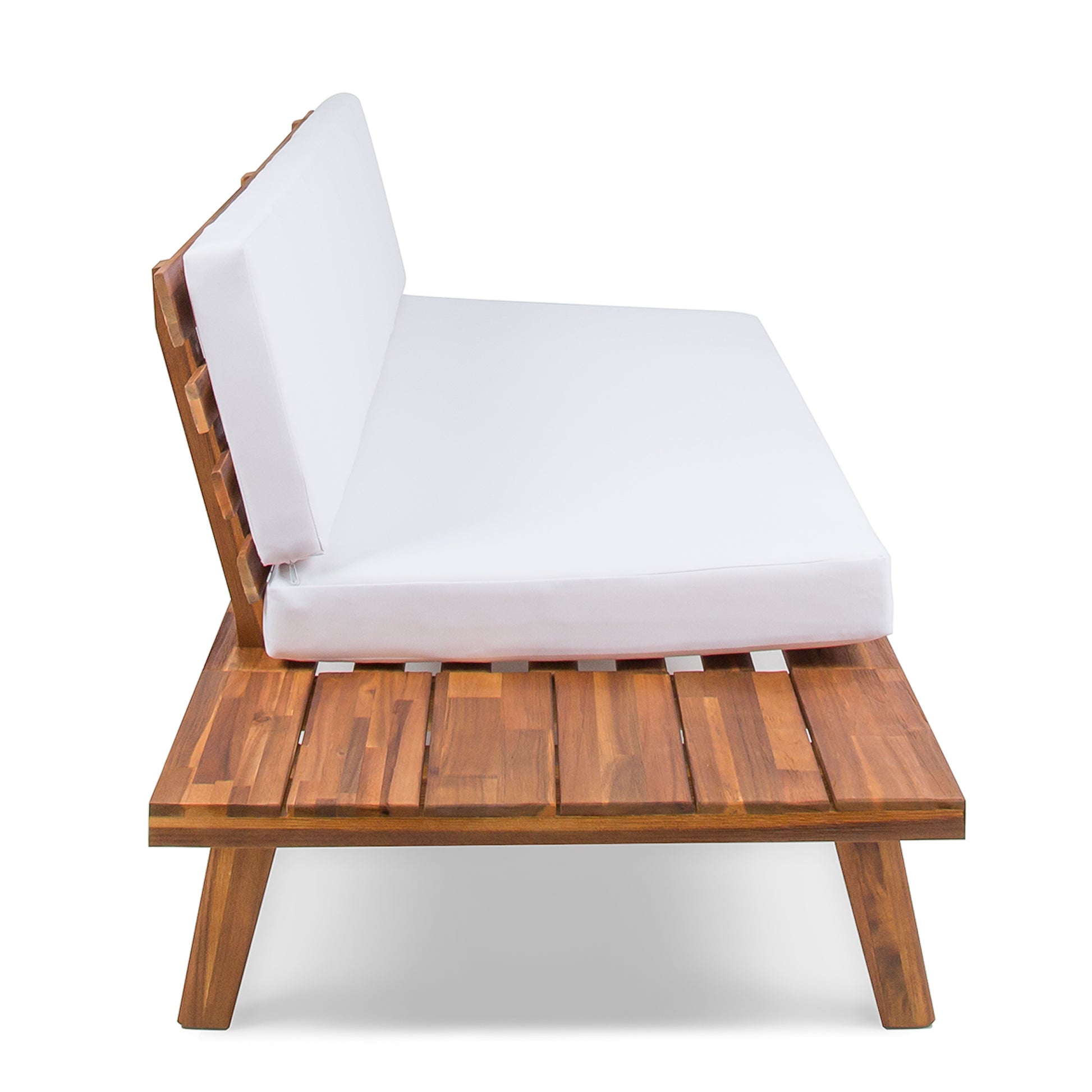 Hillcrest 2 Seater Sofa Left Side White Acacia Wood