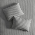 2 Piece Quilt Set Grey Twin Twin Xl Twin Grey Cotton
