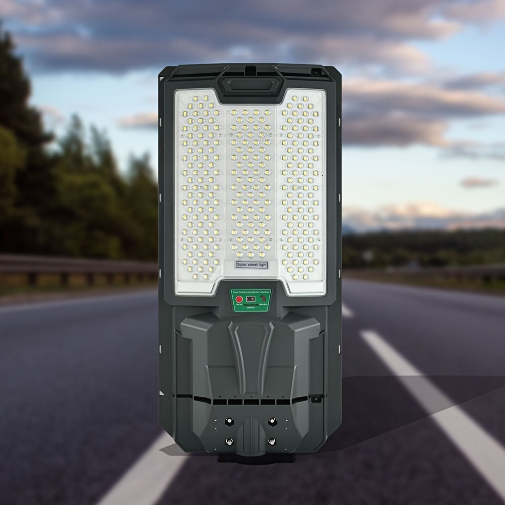 Solar Street Lights Outdoor, Parking Lot Lights With 66Pcs Led Beadsip65 Waterproof Solar Flood Lights, Dusk To Dawn Solar Lights For Garden, Street Side Road,Courtyard Villa,City Square Black White Modern,Sporty,Vintage Metal