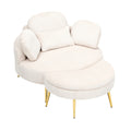 3206Beigecomfortable Seating Suitable For Small Apartment Bedroom Space Balcony Small Sofa Bed Lazy Small Sofa Sofa With Small Coffee Table Lunch Break Leisure Afternoon Tea Ti Beige Corduroy 1 Seat
