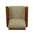 The Torrey Chair Beige Brown Rubberwood Wood