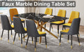 Large Modern Minimalist Rectangular Dining Table With 0.39 