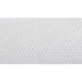 Kahn Hand Quilted Lumbar King Size Pillow Sham, Self Binding, Matte White White Fabric