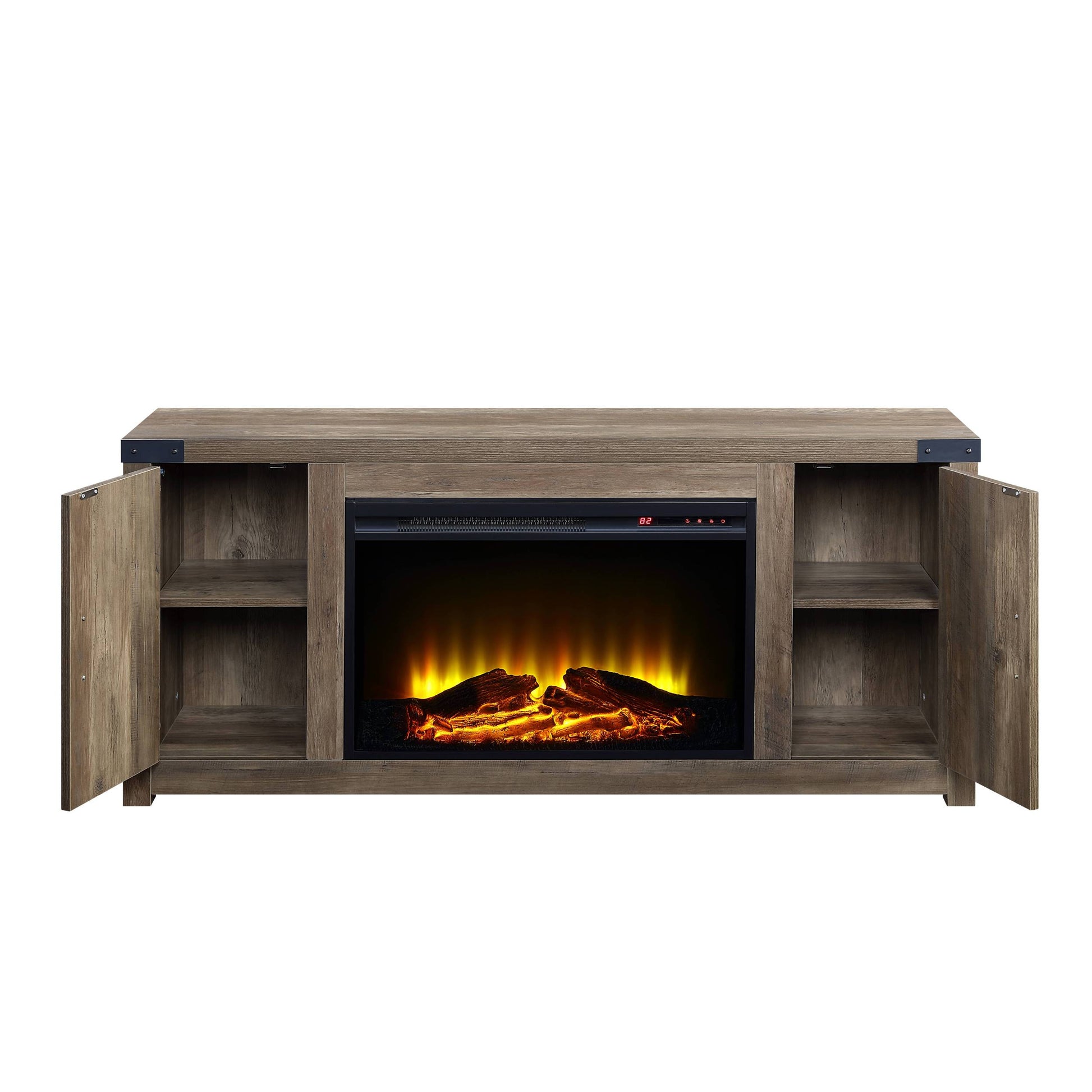 Rustic Oak Fireplace Oak Primary Living Space Farmhouse Wood