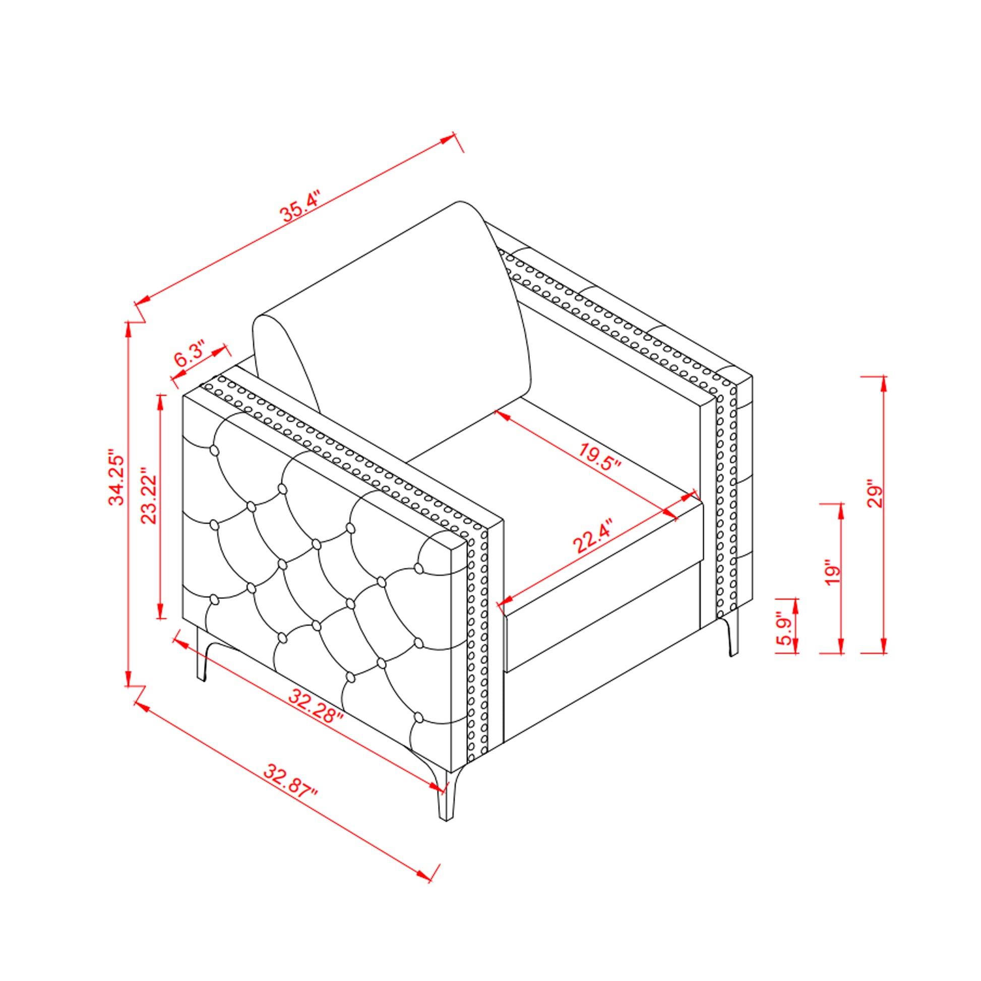Accent Chair For Living Room Upholstered Arm Chair With Metal Legs Velvet Black Black Foam Fabric