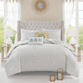 8 Piece Cotton Floral Printed Reversible Comforter Set Yellow King King Yellow Cotton