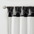 Twist Tab Total Blackout Window Curtain Panel Black 50X84