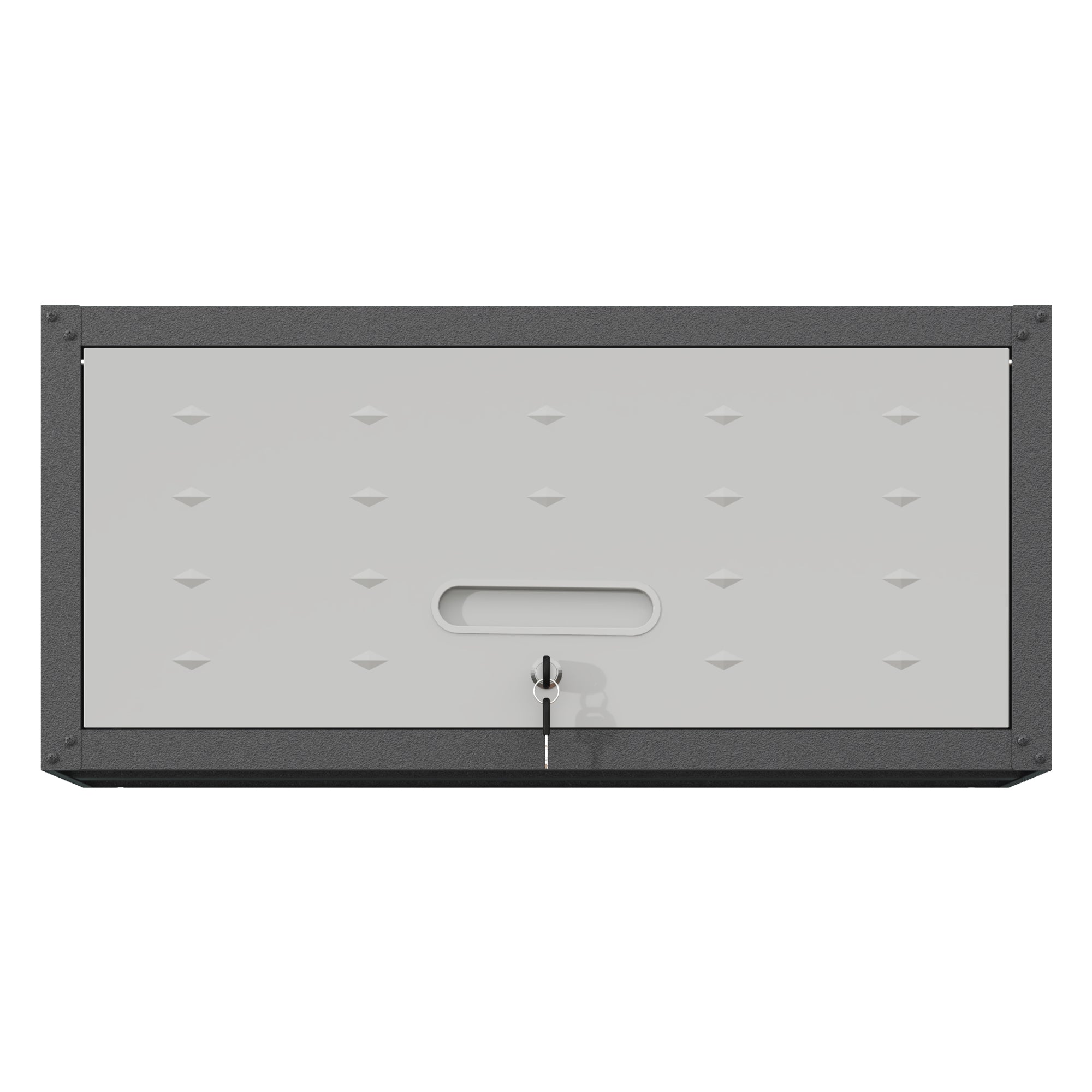 Heavy Duty Metal Wall Mounted Tool Storage Cabinet Steel Metal Garage Storage Cabinet For Garage Workshop Assembly Required Black Gray Modern Metal