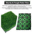 Artificial Grass Turf Tiles Interlocking Set Of 35Pcs, Fake Grass Tiles Self Draining For Pet Indoor Outdoor Flooring Decor, 12X12In Grass Green Grass Green Modern Plastic Plastic
