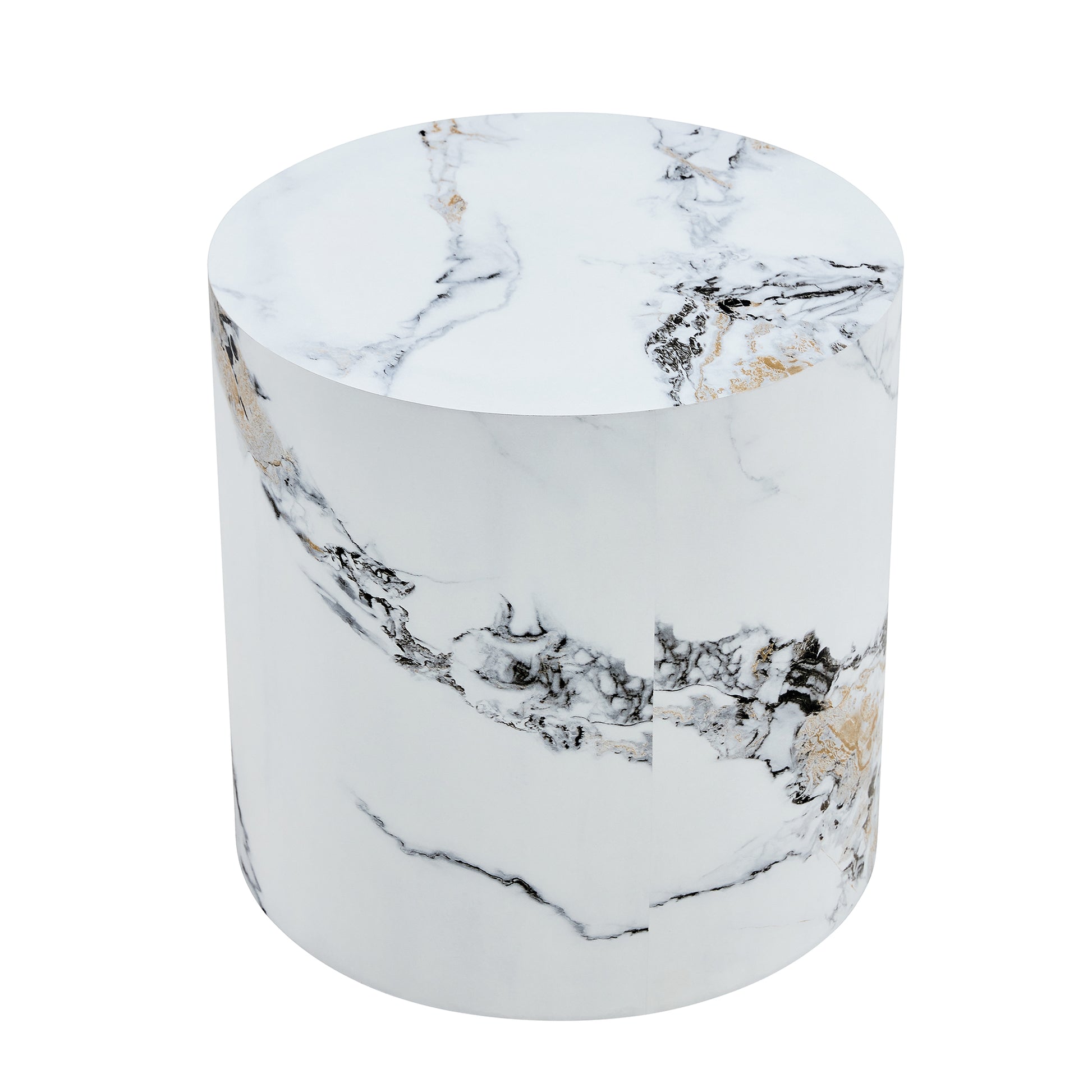 The Cylindrical Table With Its Patterned Design Can Be Easily Integrated Into A Variety Of Interior Styles, From Coffee Tables To Small Dining Tables, Workbenches Or Makeshift Writing Desks. White Mdf