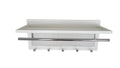 Esyspot Metal Powder Coating Hook Wall Mounted With Shelf In White White Bedroom Contemporary Chrome Metal