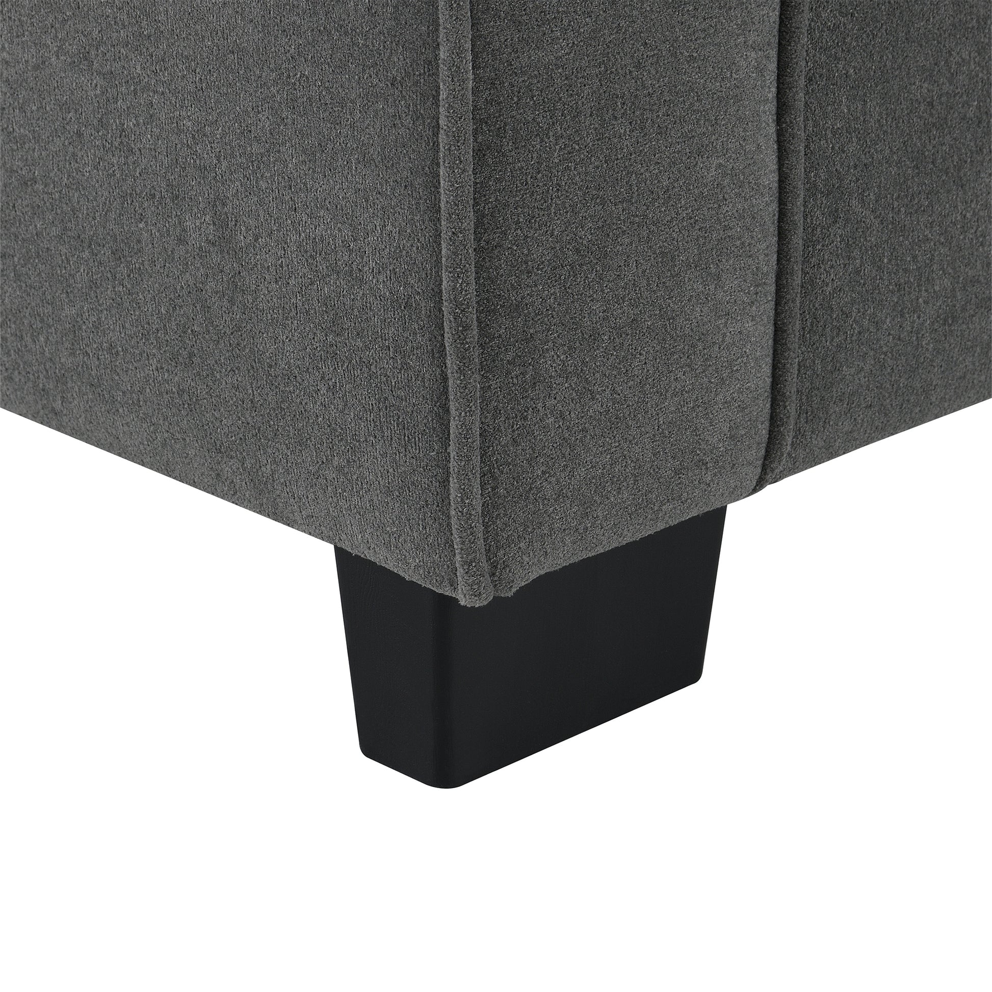 89*89" Oversized Velvet Modern Sectional Sofa,Large L Shaped Upholstered Indoor Furniture With Double Cushions,5 Seat Cloud Corner Couch For Living Room,Apartment,Office,2 Colors Gray Fabric 5 Seat