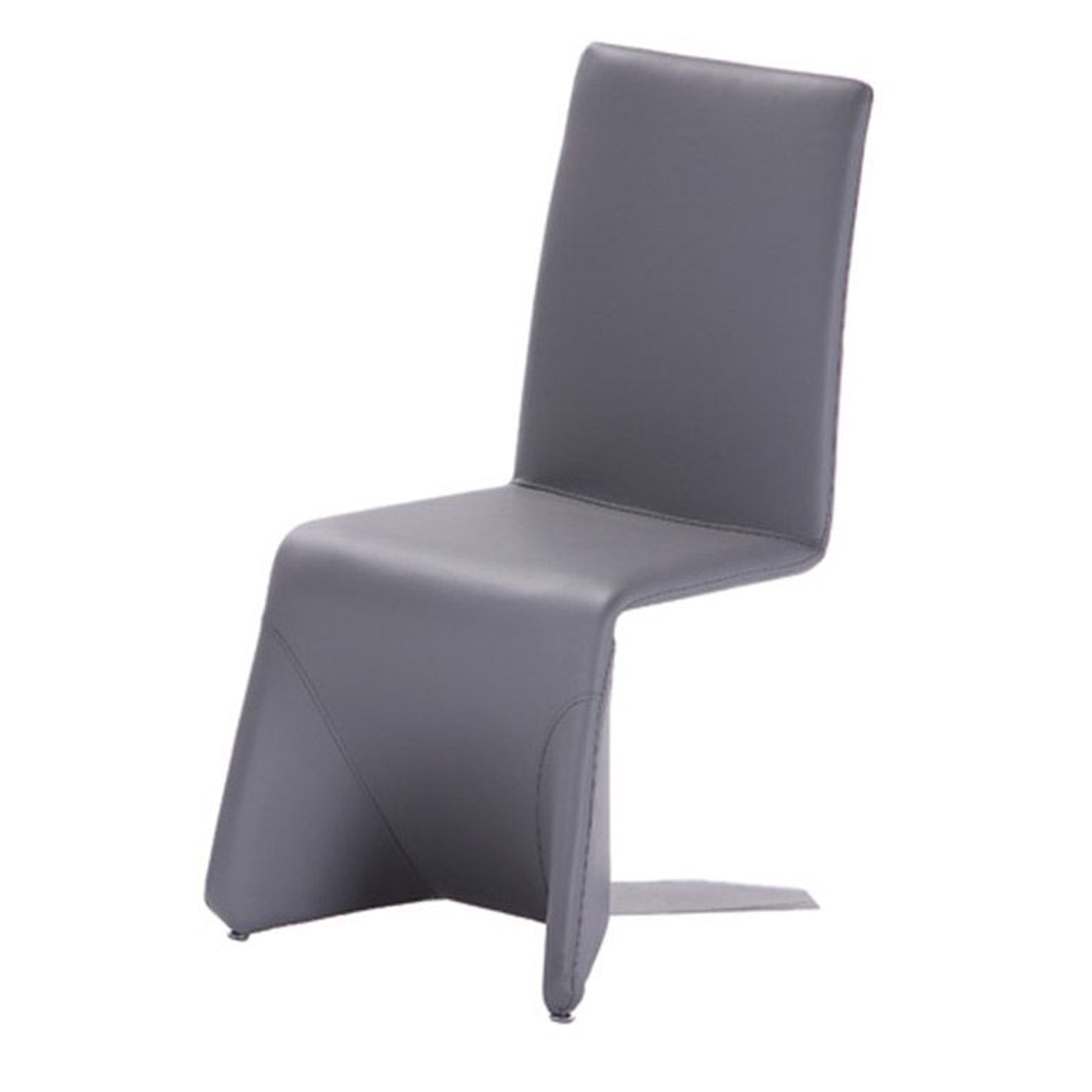 Fullyupholstered Metal Frame Dining Chair, Set Of 2, Gray Gray Fabric Metal